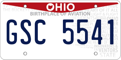 OH license plate GSC5541