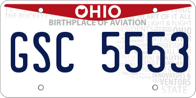 OH license plate GSC5553