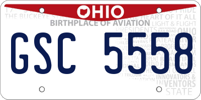 OH license plate GSC5558