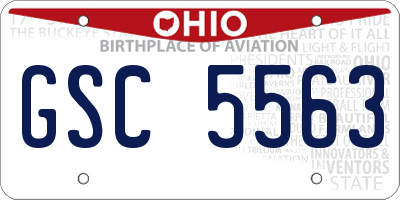 OH license plate GSC5563