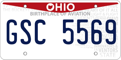 OH license plate GSC5569