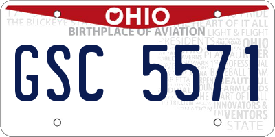 OH license plate GSC5571