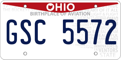 OH license plate GSC5572