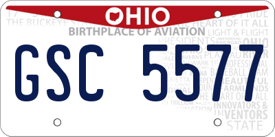 OH license plate GSC5577