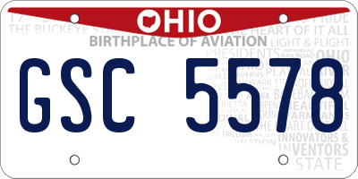 OH license plate GSC5578