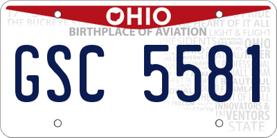 OH license plate GSC5581