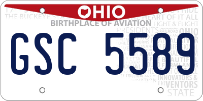 OH license plate GSC5589