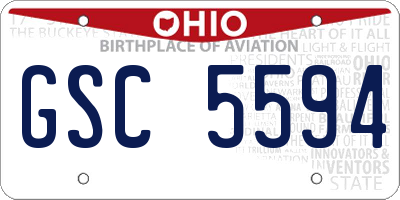 OH license plate GSC5594