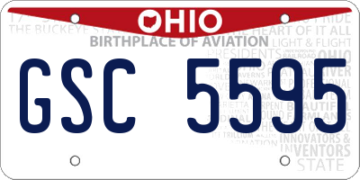 OH license plate GSC5595