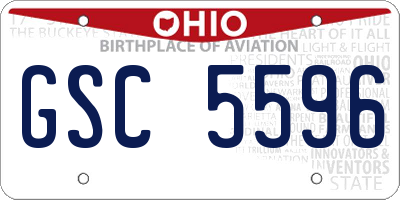 OH license plate GSC5596