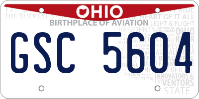 OH license plate GSC5604