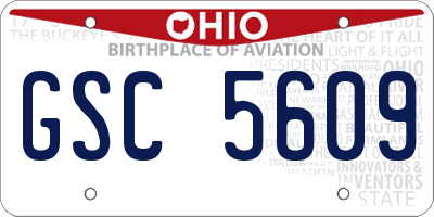 OH license plate GSC5609