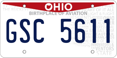 OH license plate GSC5611