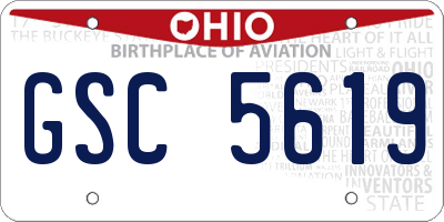 OH license plate GSC5619