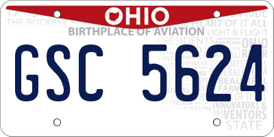 OH license plate GSC5624