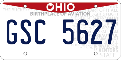 OH license plate GSC5627