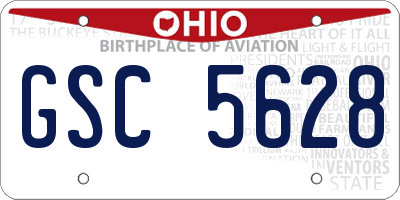 OH license plate GSC5628