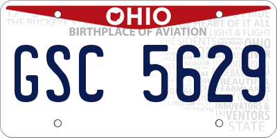 OH license plate GSC5629