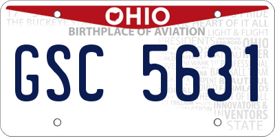 OH license plate GSC5631