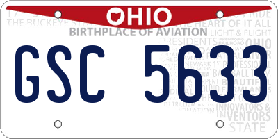 OH license plate GSC5633