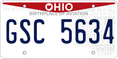 OH license plate GSC5634