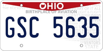 OH license plate GSC5635