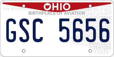 OH license plate GSC5656