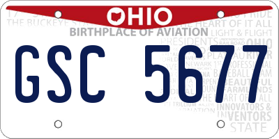 OH license plate GSC5677