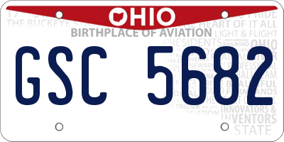 OH license plate GSC5682