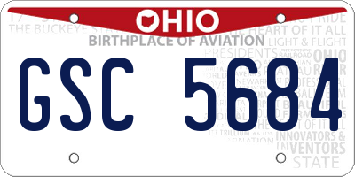 OH license plate GSC5684