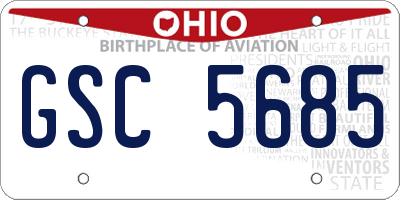 OH license plate GSC5685