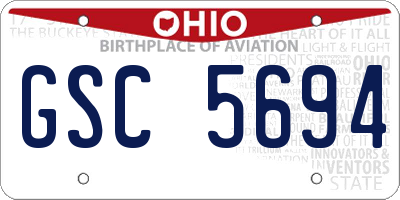 OH license plate GSC5694