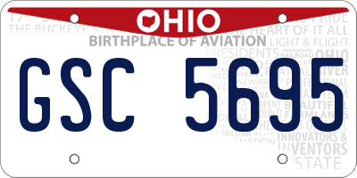 OH license plate GSC5695