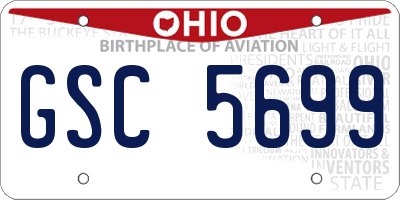 OH license plate GSC5699