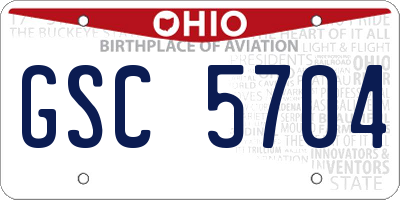 OH license plate GSC5704