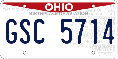 OH license plate GSC5714