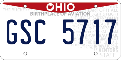 OH license plate GSC5717