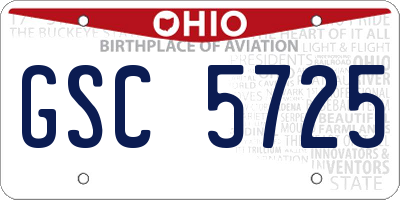 OH license plate GSC5725