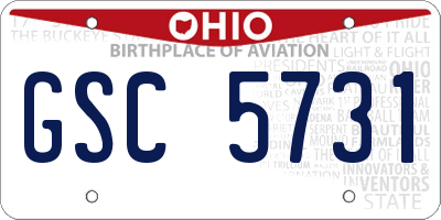 OH license plate GSC5731