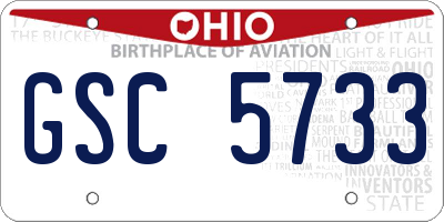 OH license plate GSC5733