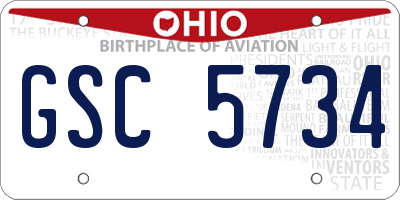 OH license plate GSC5734