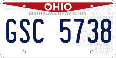 OH license plate GSC5738