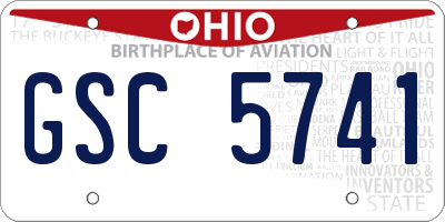 OH license plate GSC5741