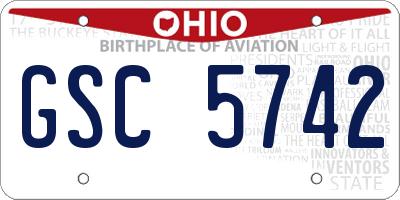 OH license plate GSC5742