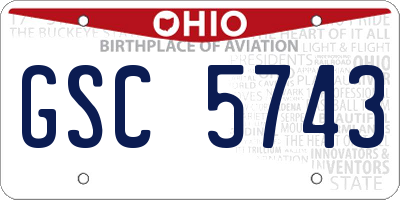 OH license plate GSC5743