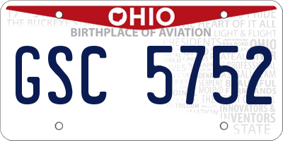 OH license plate GSC5752