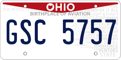 OH license plate GSC5757