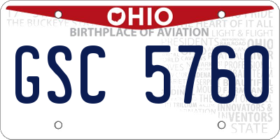 OH license plate GSC5760