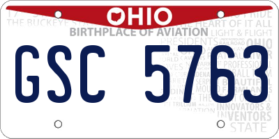 OH license plate GSC5763