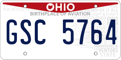 OH license plate GSC5764